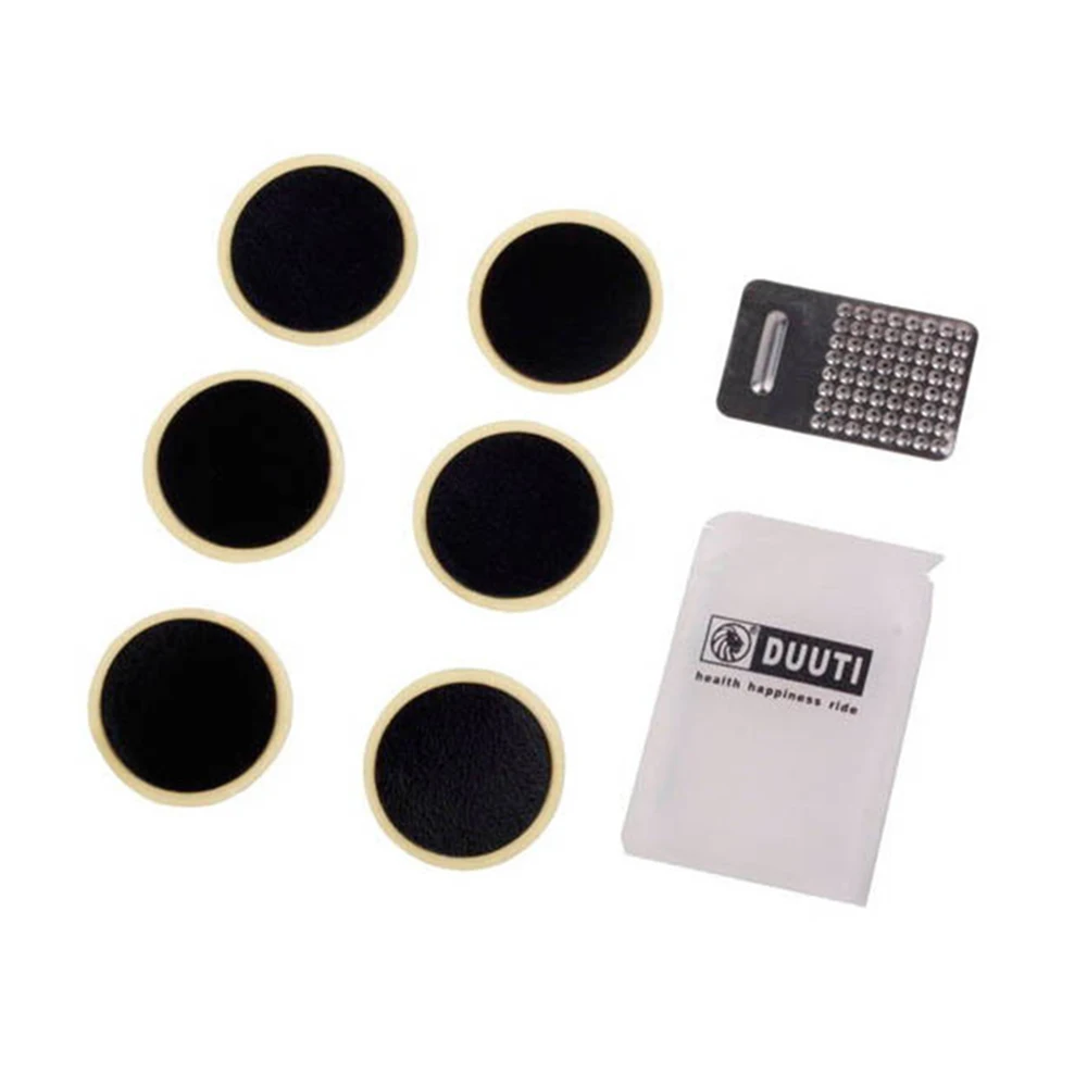 

Supplies Tire repair patch Set Kit File Bike bicycle Inner tube Glueless
