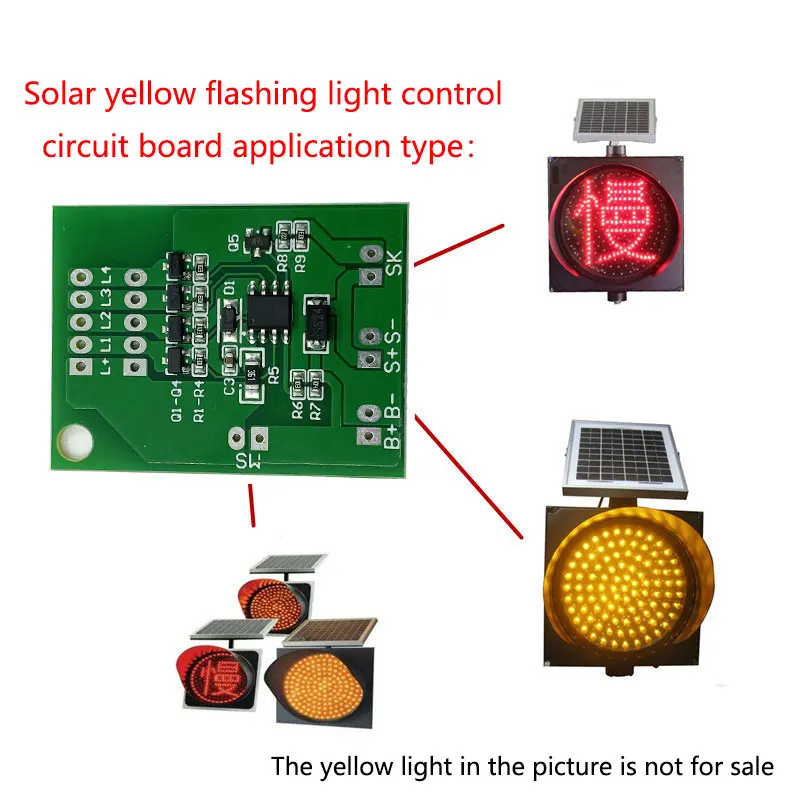 Контроллер солнечной лампы 6V2 выход желтой вспышки контрольная плата