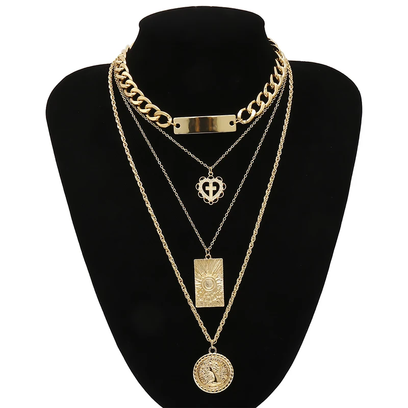 1 шт. Готическая цепочка на шею в стиле панк Подвеска &quotзамок&quot женский и мужской