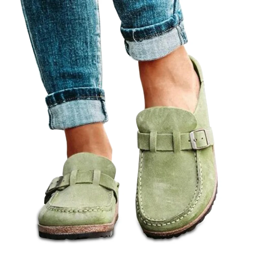 

New Arrival Women Casual Comfy Clogs Suede Slip On Sandals Summer Home Office Shoes DSA
