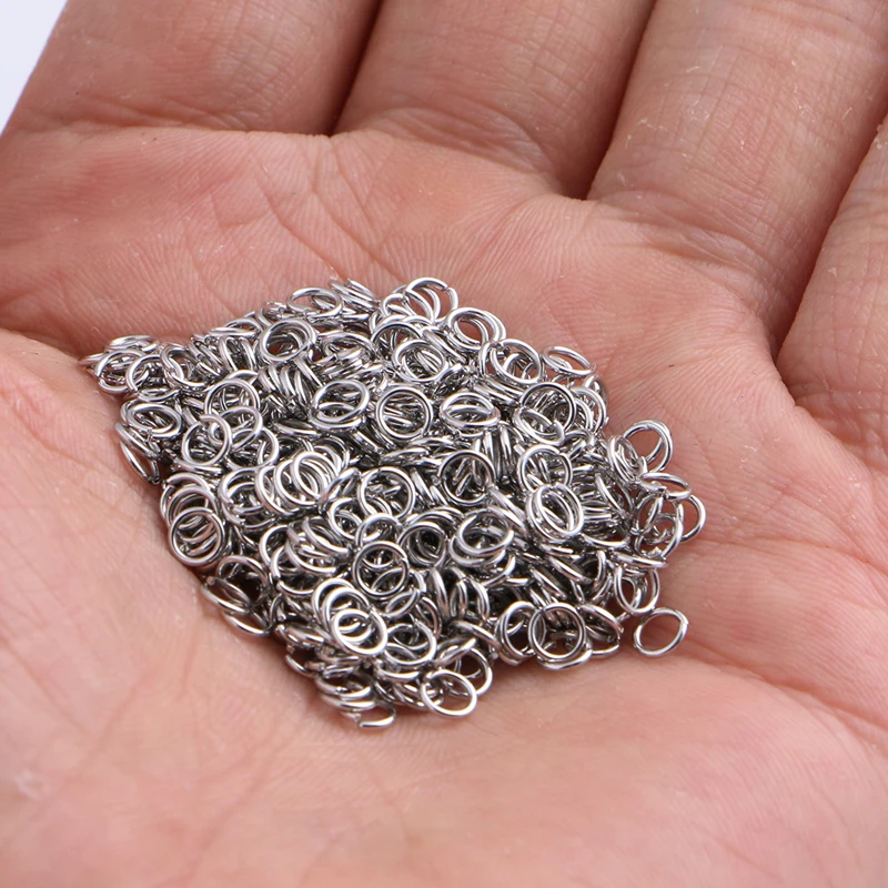 

500Pcs Open Jump Rings For Jewelry Making 4mm Silver