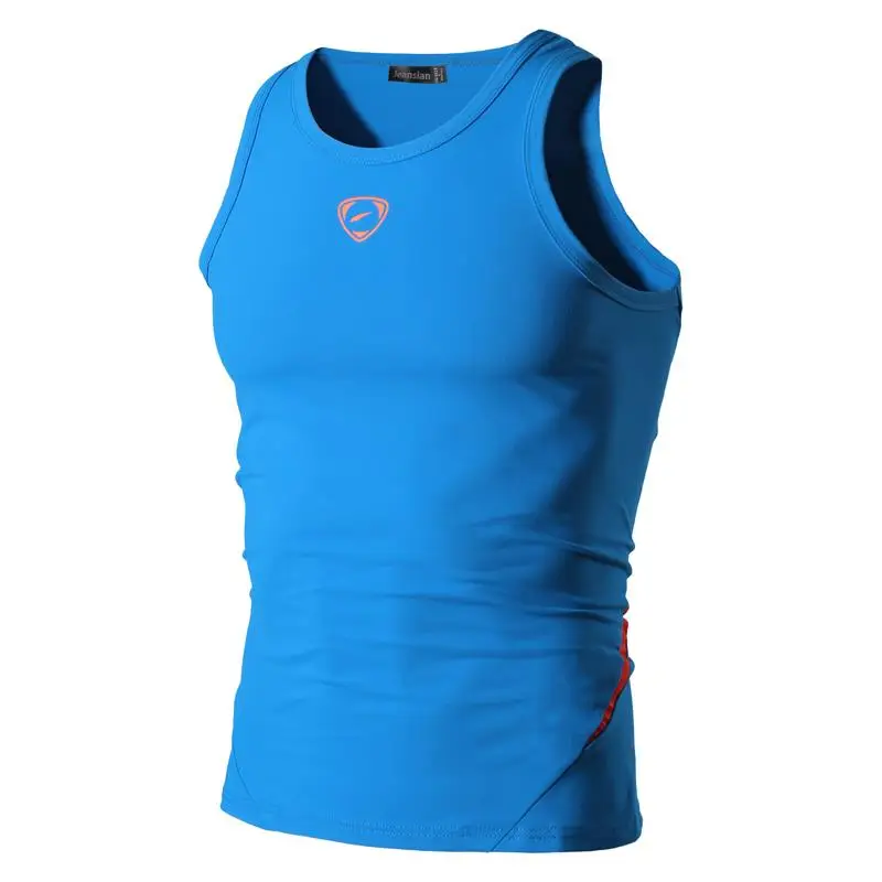 Jeansian Спортивная майка топ без рукавов футболки для бега Grym Workout Fitness Slim Compression LSL3306