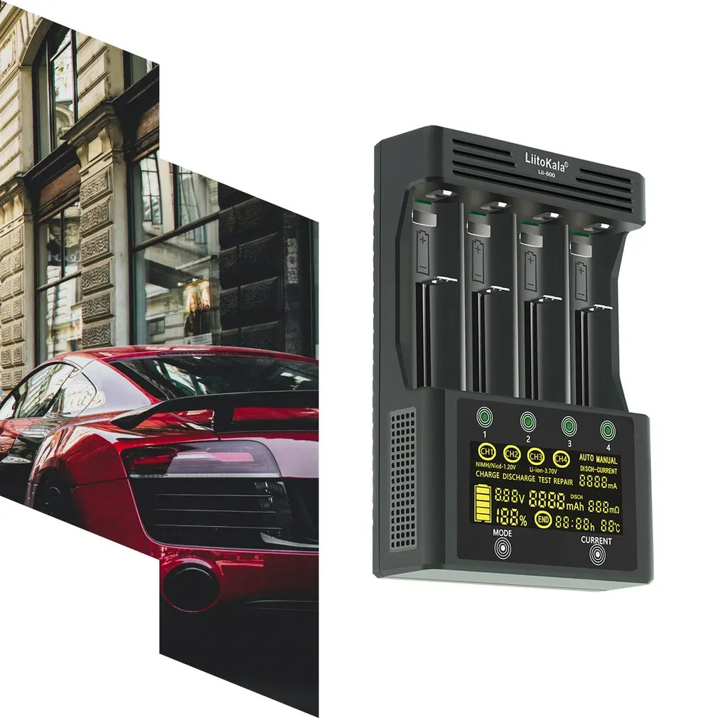 Lii-600 Батарея Зарядное устройство для батарей Li-Ion (литий-ионных) 3 7 V и