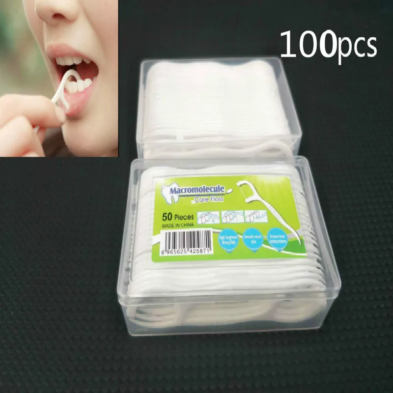 100 шт. зубная нить мулине выбирает зубы Зубочистки палочки чистка зубов Уход за