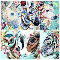 40x50cm paint by number canvas painting kits animals diy unframe acrylic paint coloring by numbers cartoon handpainted gift
