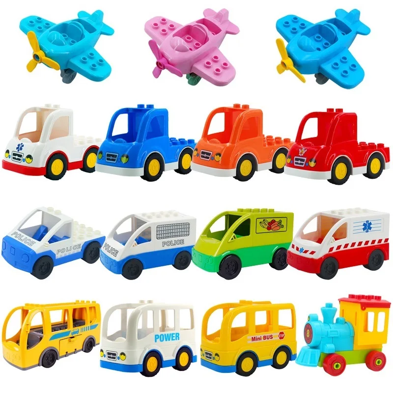 Большие размеры строительные блоки аксессуары автомобиль грузовик самолет