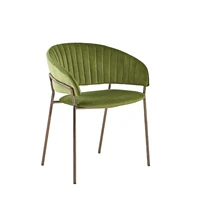 modern velvet upholstered restaurant dining arm chairs