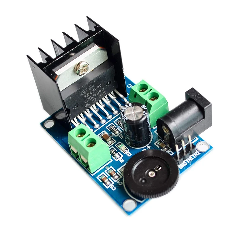 Модуль усилителя мощности звука для Arduino DIY TDA7297 двухканальный модуль от 6 до 18 В