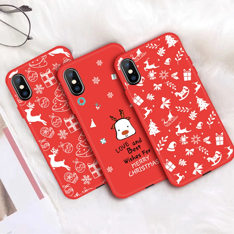 Чехол для телефона с рождественским рисунком Санта Клауса iPhone 11 2019 XR XS Max X XR2 7 6S 6 8