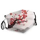 Маска для лица с цветами вишни в японском стиле, защита от пыли и смога, респиратор для взрослых