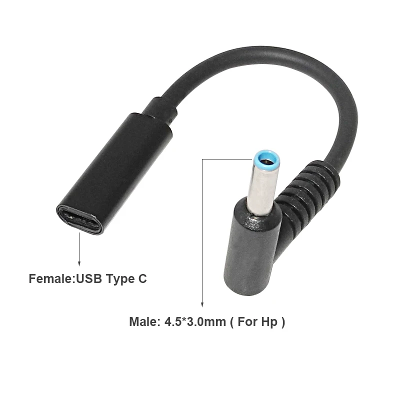 Зарядное устройство USB 3 1 Type C для ноутбука адаптер питания конвертер мама на 4 0*1 35
