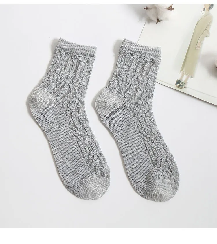 5 пар/партия женские мягкие хлопковые носки на весну и лето модные