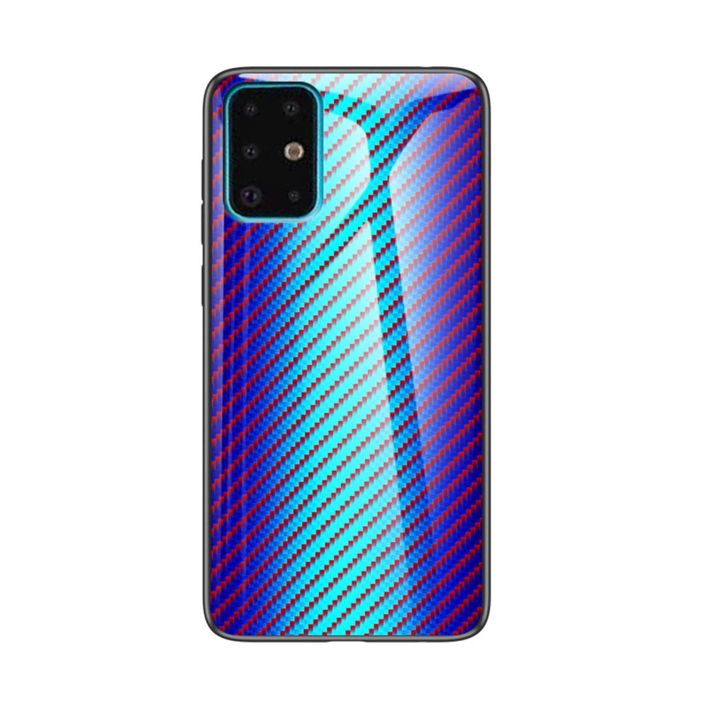 Чехол из углеродного волокна для Samsung Galaxy S20 Plus 6 7 дюйма градиентный чехол
