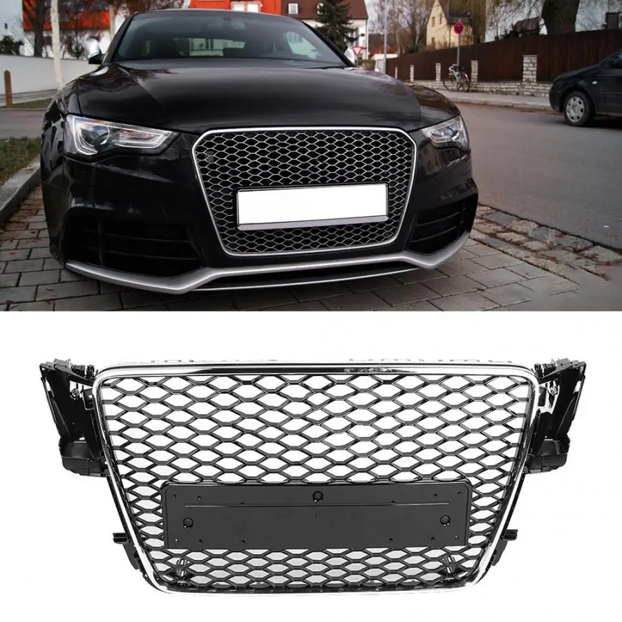 Для RS5 стильная сетка для переднего бампера для Audi A5/S5 B8 2008 2009 2010 2011 2012