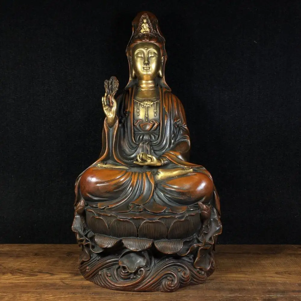 

Домашний декор, статуя Будды желто-коричневого цвета, 12 дюймов