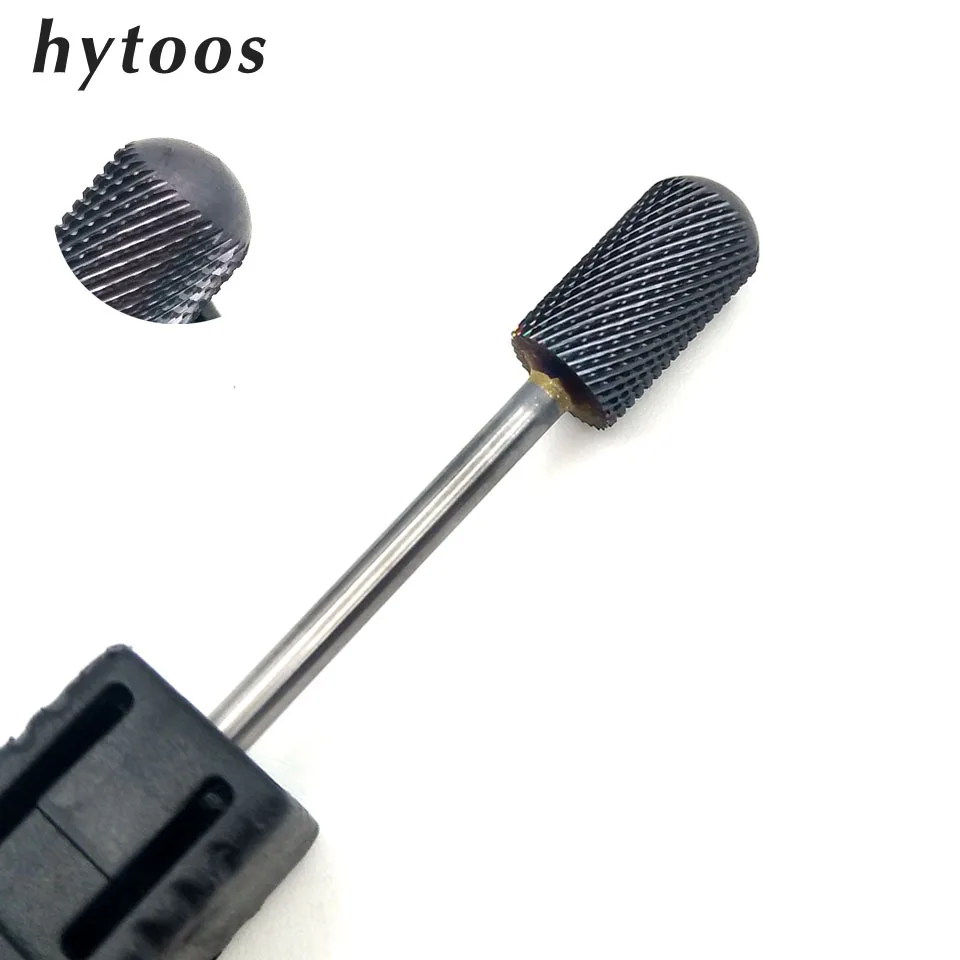 HYTOOS 1 шт. сверло для ногтей из карбида вольфрама 3/3", сверло для маникюра, аксессуары, фрезы, инструменты для дизайна ногтей - Цвет: SJ-01RS-MH