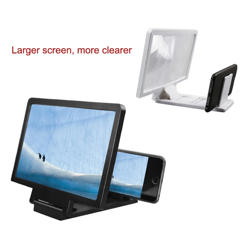 

3D Video Screen Amplifier Mobile Phone Screen Magnifier Eyes Protection Display Expander Stand Folding Enlarged Expander Stand