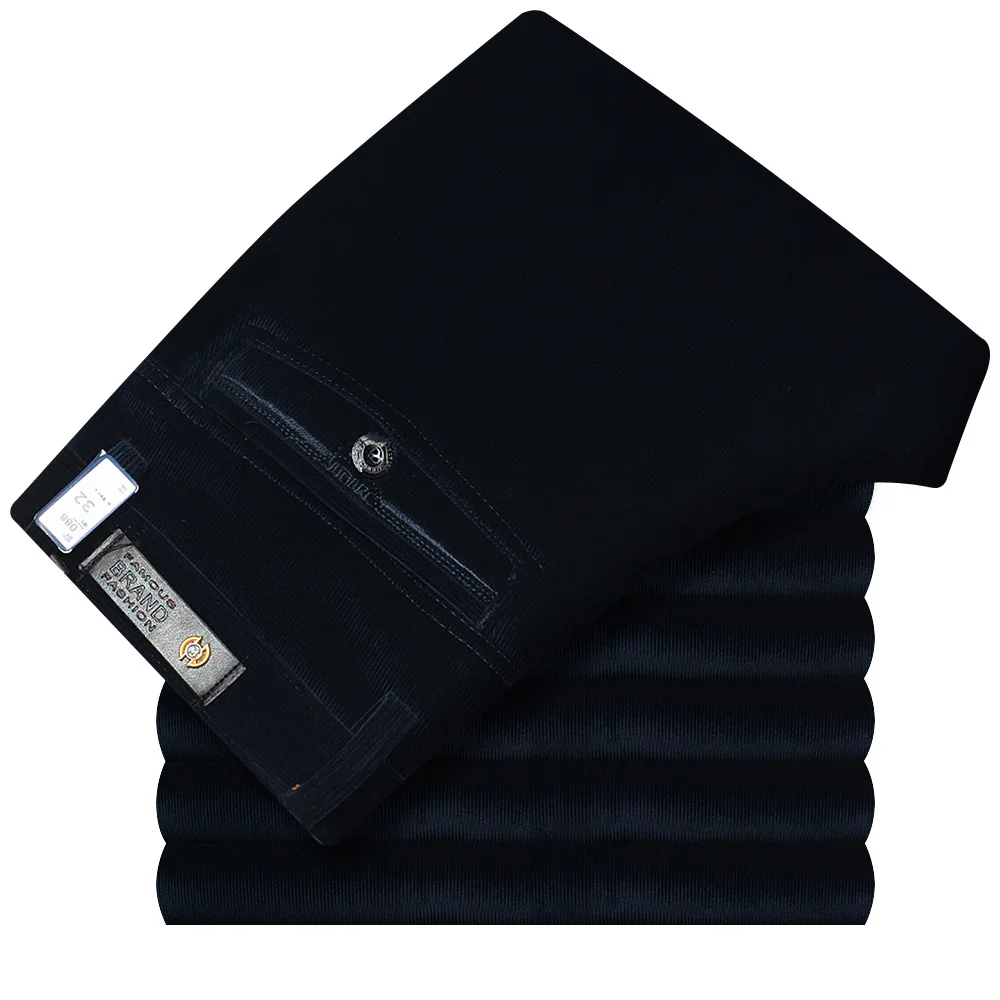 

the spring and autumn thick with middle-aged men casual pants sweat pants loose elderly men's trousers corduroy pants