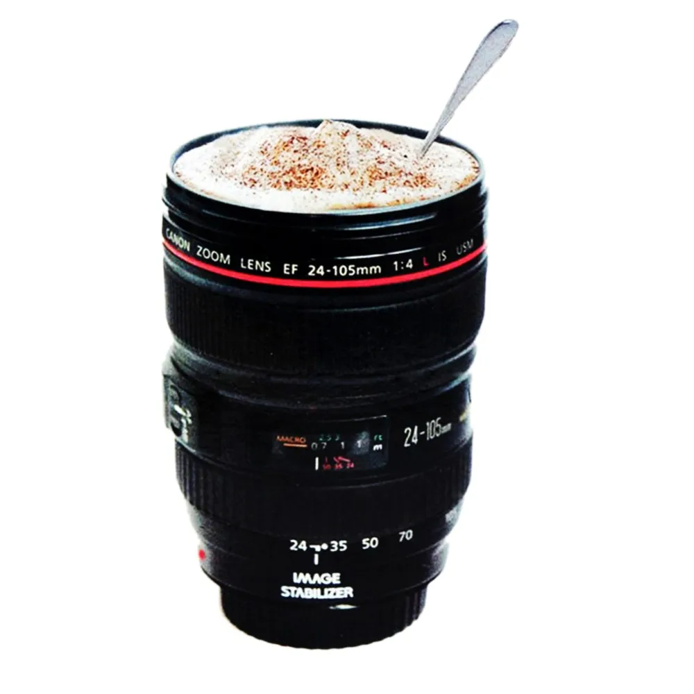 Hot Sale Stainless Lens Camera Cup 24-105mm Travel Coffee Mug cup Tea | Дом и сад