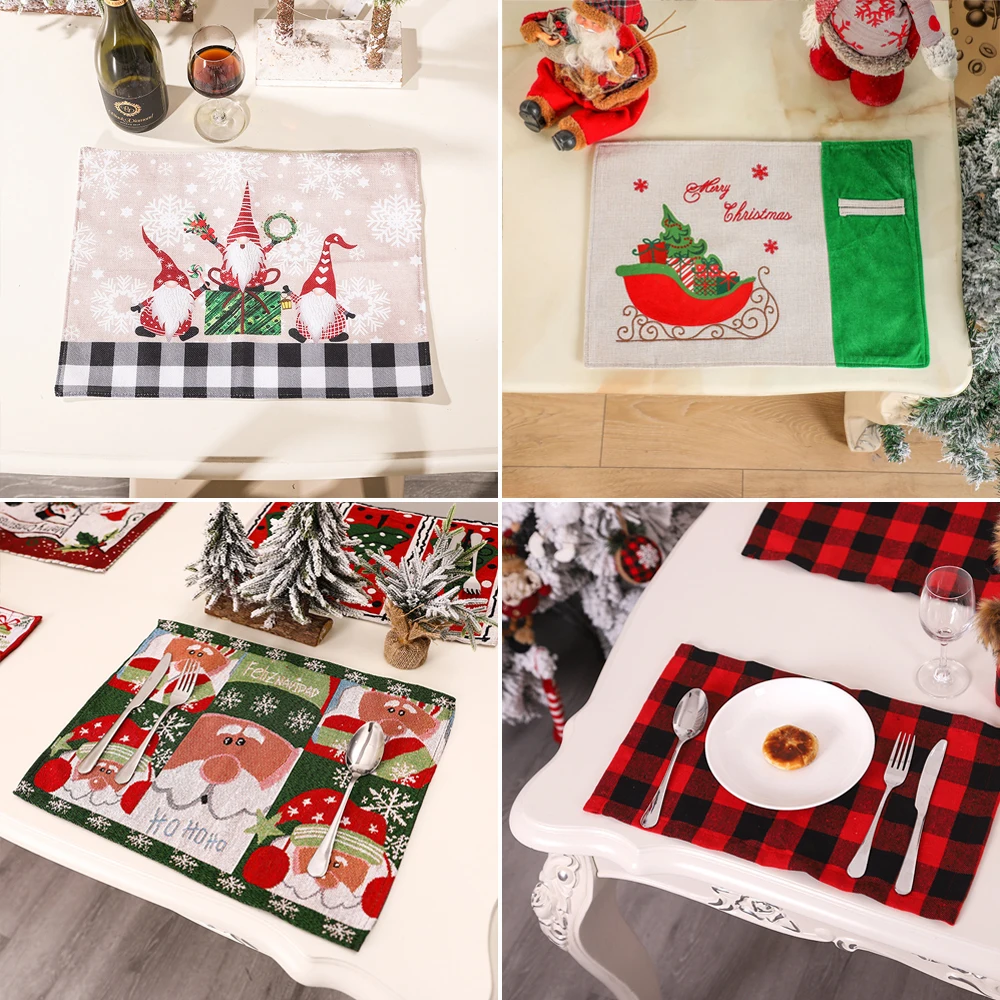

Рождественское украшение для дома, скатерть, подстилка, новогодние подарки, рождественские украшения 2021, Рождественский Декор для стола