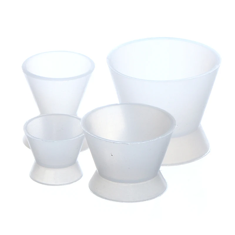 

4pcs Dental Materials Silicone Mixing Bowl Use Teeth Whitening laboratory Tool