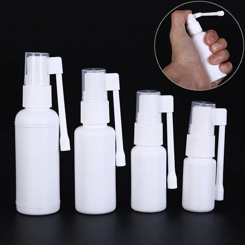 

1pcs 10/20/30/50ml Empty Nasal Spray Bottle Plastic Perfume Makeup Atomizer White Bottle Air Flight Travel Tools