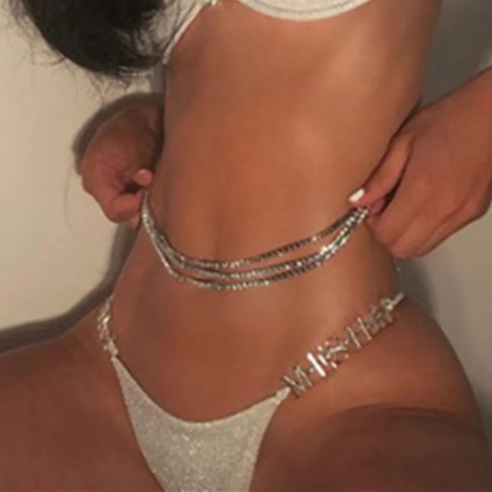 

Цепочка Стразы трехслойная женская, роскошный пояс на талию, пикантное Ювелирное Украшение с блестящими кристаллами, аксессуар для тела