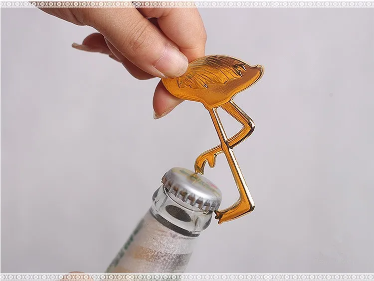 Свадебный подарок и подарки для гостей Фламинго открывалка бутылок вечерние