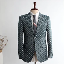 OIMG traje informal para hombre, blusa individual de estilo coreano, estilo occidental, personalidad (1)