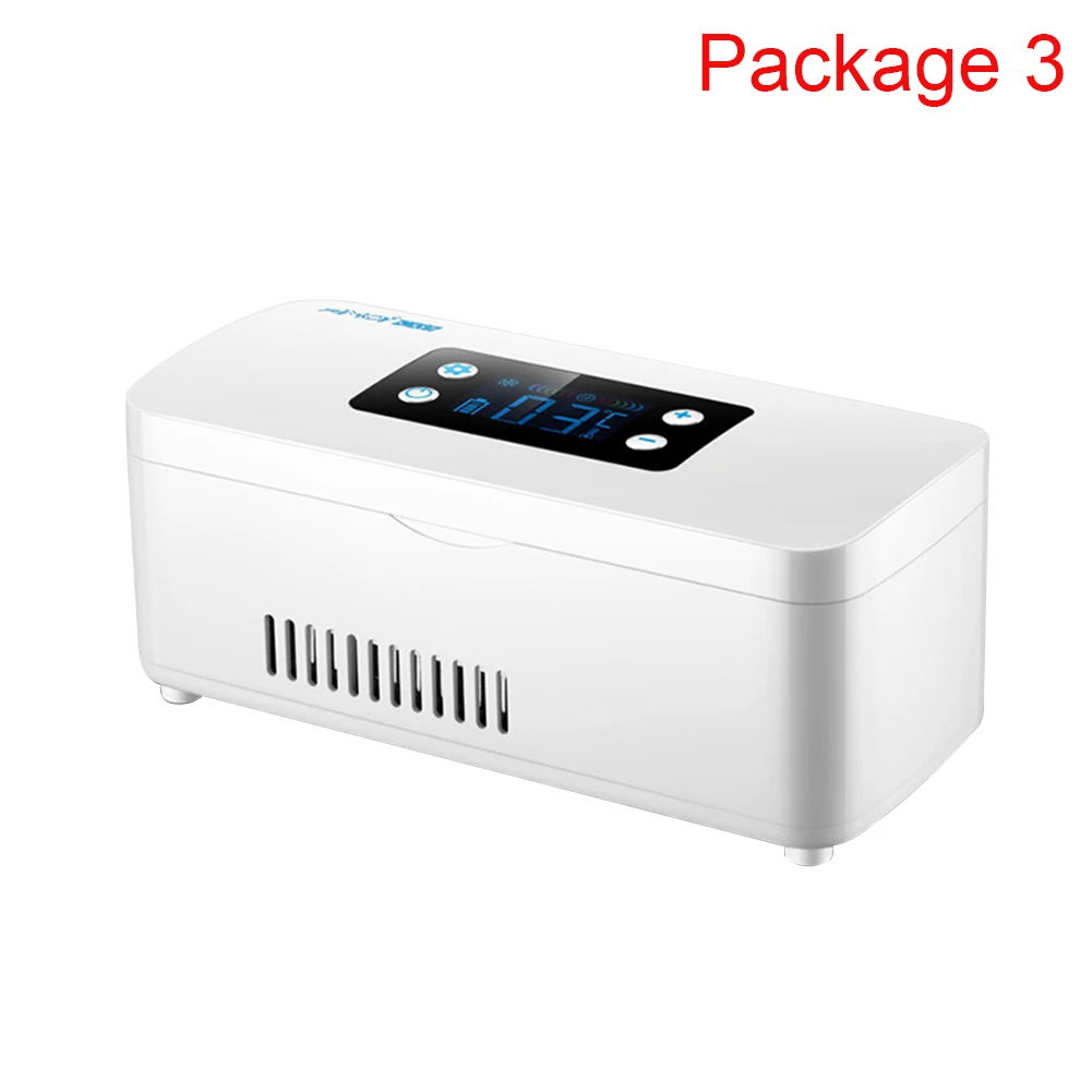 Большой емкости для путешествий чехлы таблеток кулер умный ЖК-дисплей мини