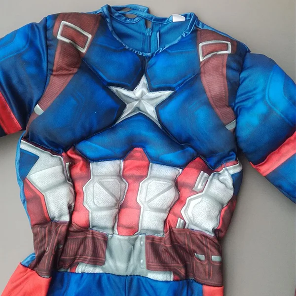 Детская одежда для Хэллоуина супер яркий Человек-паук Халк Капитан Америка