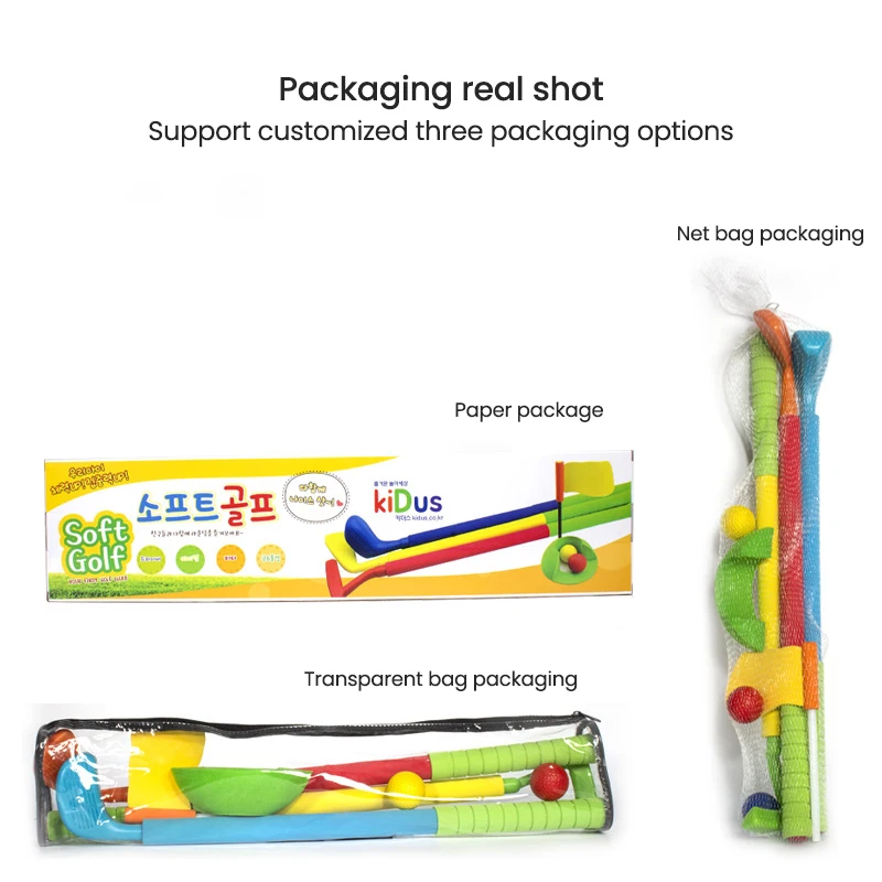 Детские блестящие детских Гольф клуб набор игрушек Детская верхняя одежда для