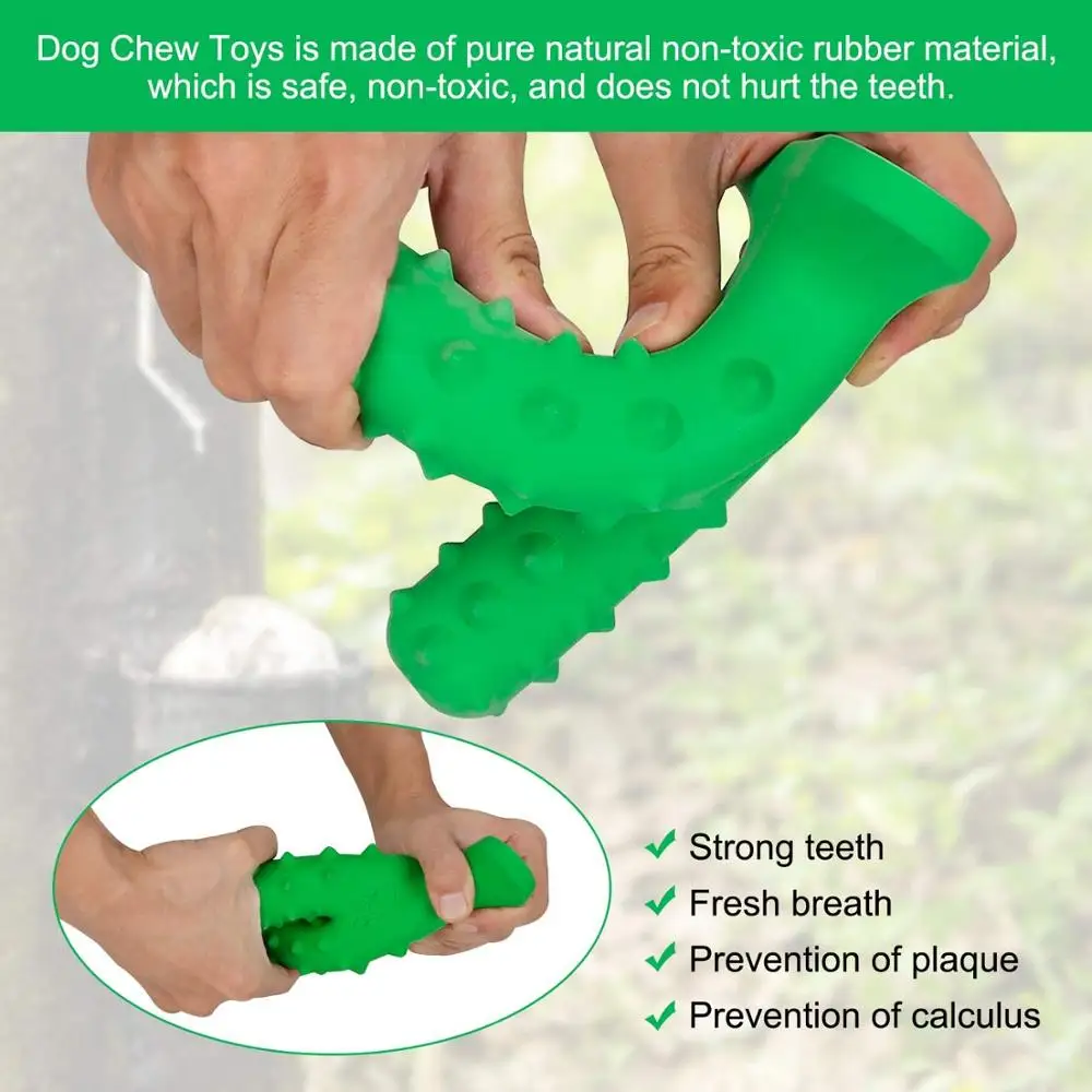Собака Зубная щётка жевательные игрушки натуральный каучук нерушимой для чистки
