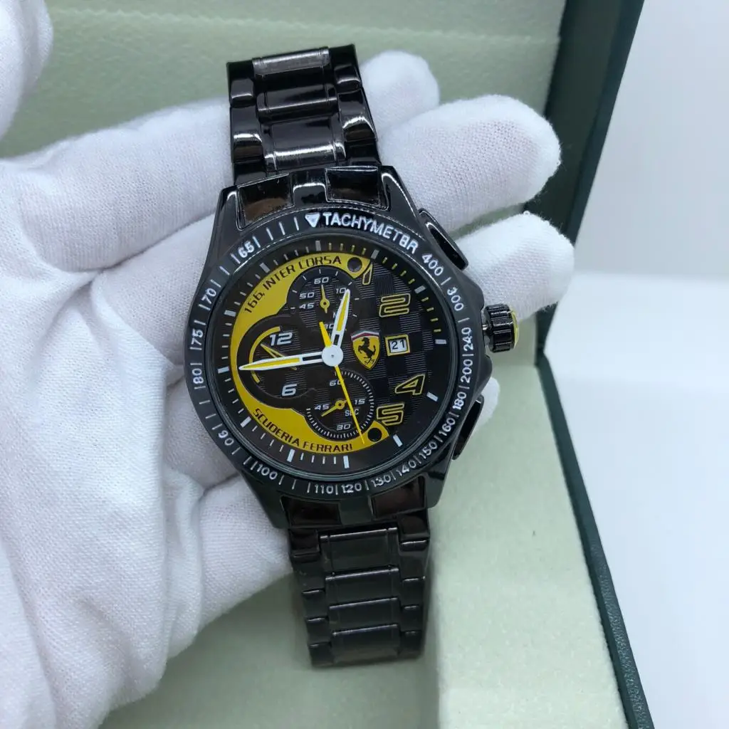 

2021 Ferrari-Tourbillon Quartz Watch New Arrivals Self-Wind Limited Edition Brand Luxury Men's and Women's Watch Clock 8697