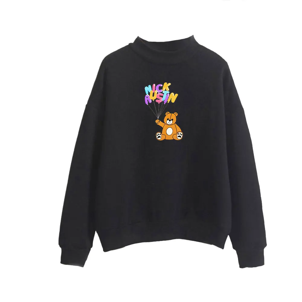 Свитшот с высокой горловиной и принтом мишки тедди унисекс|Мужские футболки| |