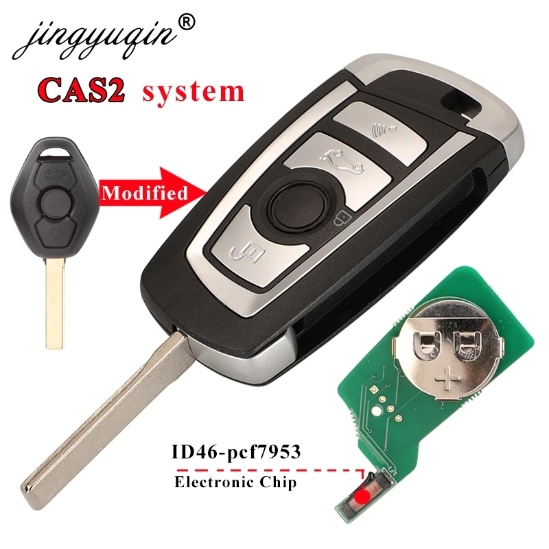 

Модифицированный Складной Ключ-пульт Jingyuqin CAS2 315/433/868 МГц Для BMW E38 E39 E46 M5 X3 X5 E65