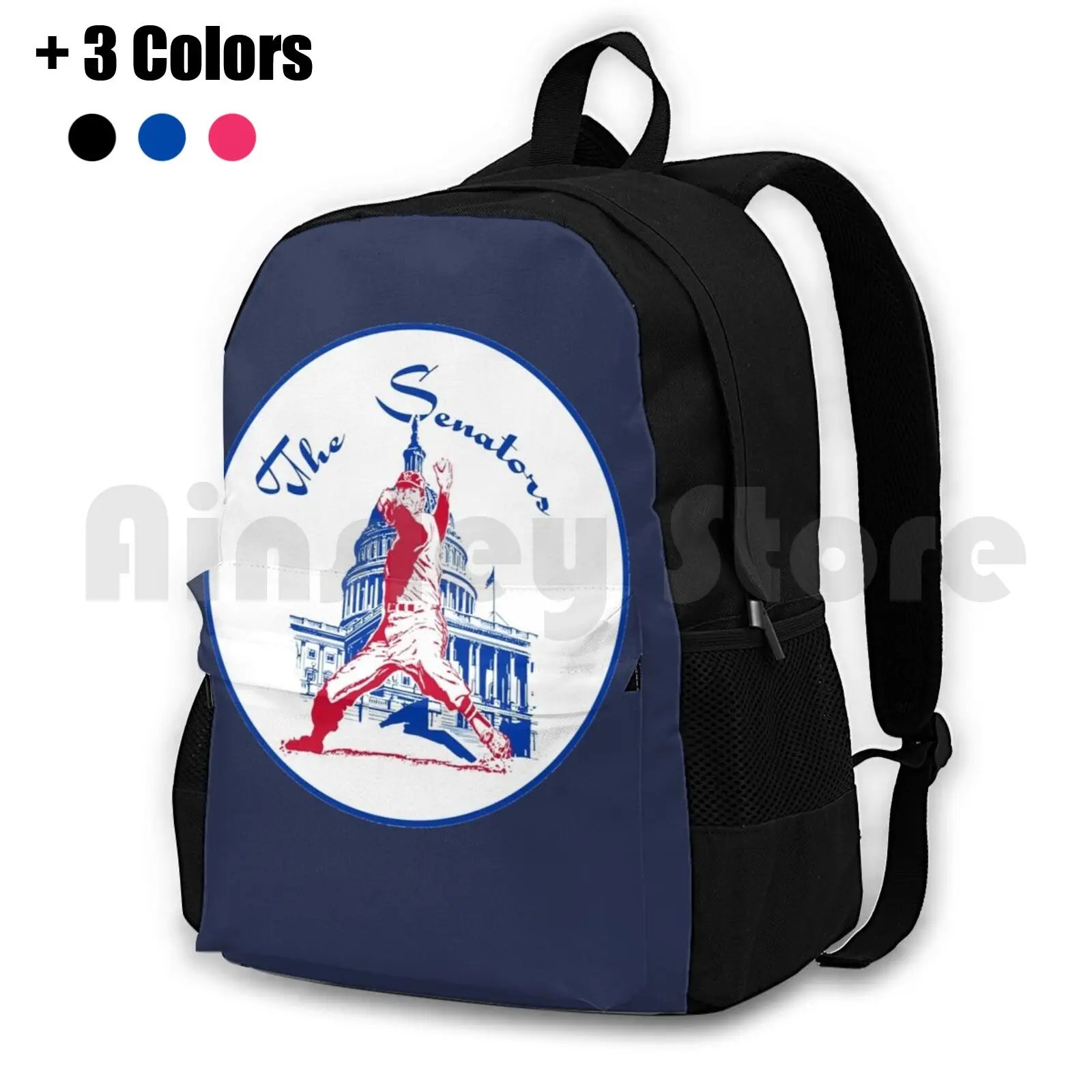 

Hot Item-Defunct Washington Senators Outdoor Hiking Backpack Riding Climbing Sports Bag Defunct Defunct Tea Washington