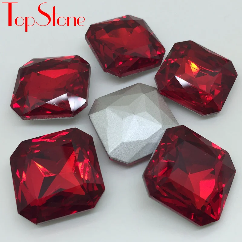 Верхний камень 18 23 мм квадратное восьмиугольное стекло кристалл необычный