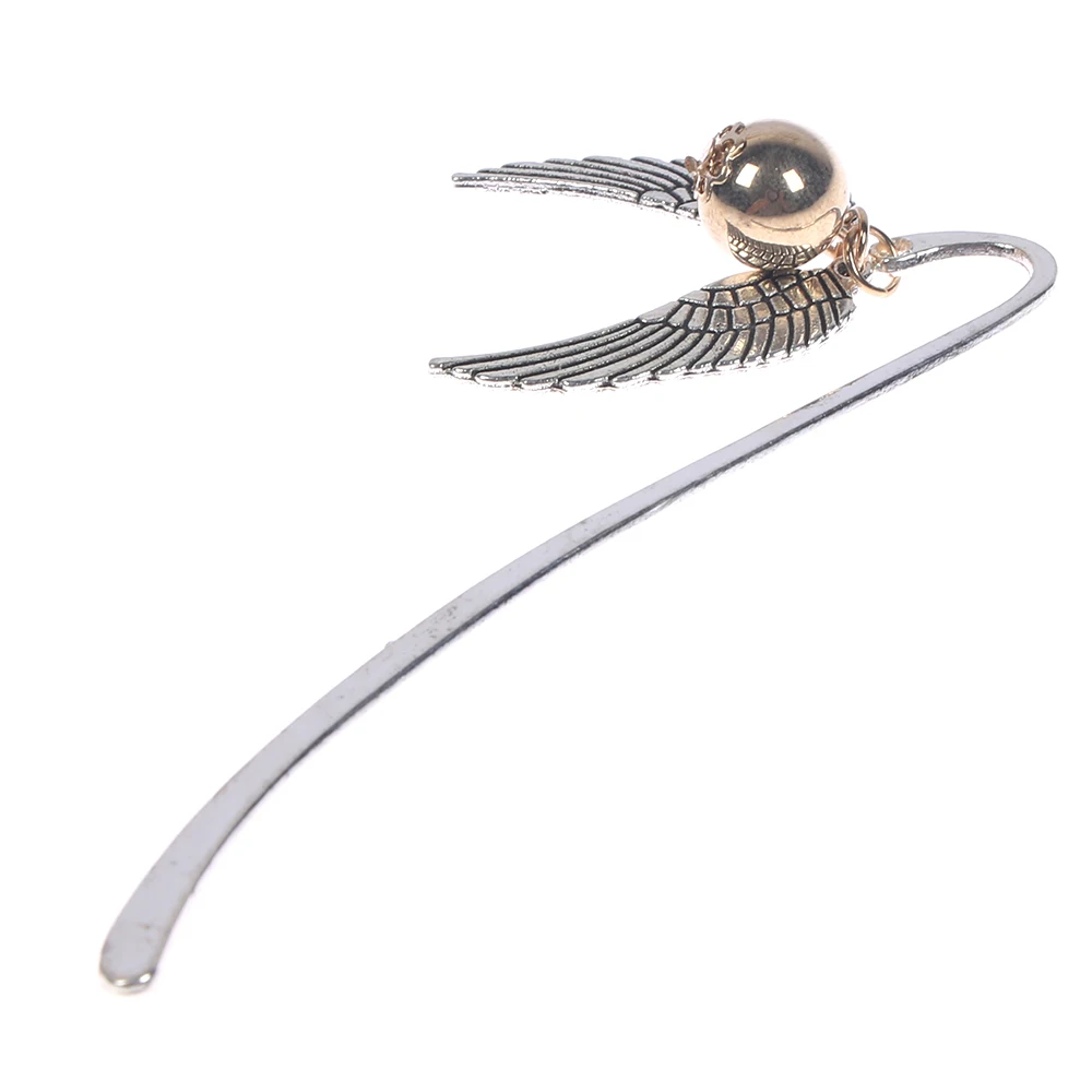 

1 Pc Retro Metal Bookmark Deathly Hallows Wing Bookmark Gold Best Gift for Reader Snitch Book Mark Teacher Gift