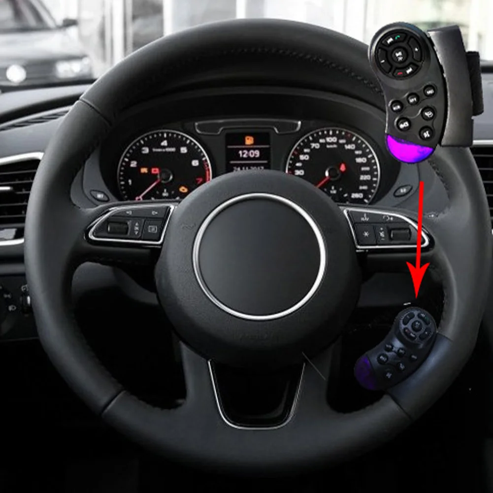

Universal Car Steering Wheel Remote Control Multimedia Player Wireless Control for Car Radio DVD Battery Operated Dropshipping