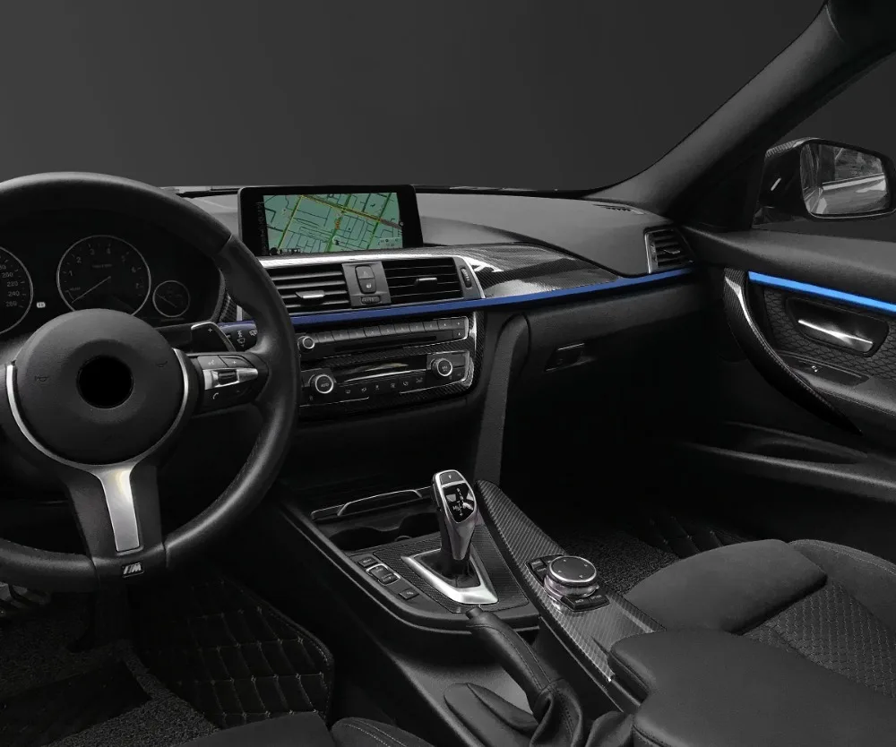 30x100 см 5D высокоглянцевая виниловая пленка из углеродного волокна для