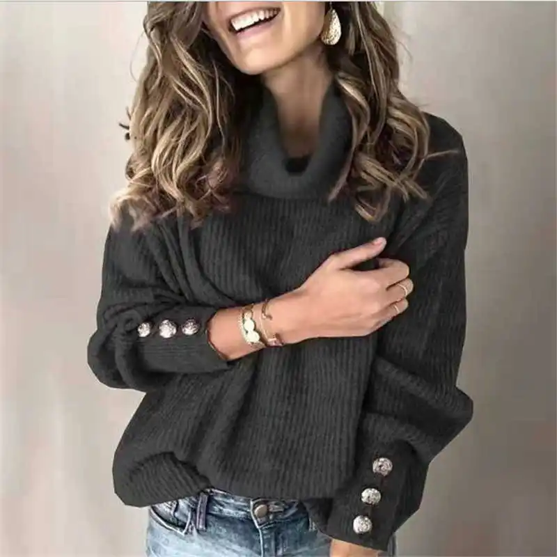 

Women's Knitwear Sleeve Sweater Jumper US Knitted Tops Cardigans Autumn Long