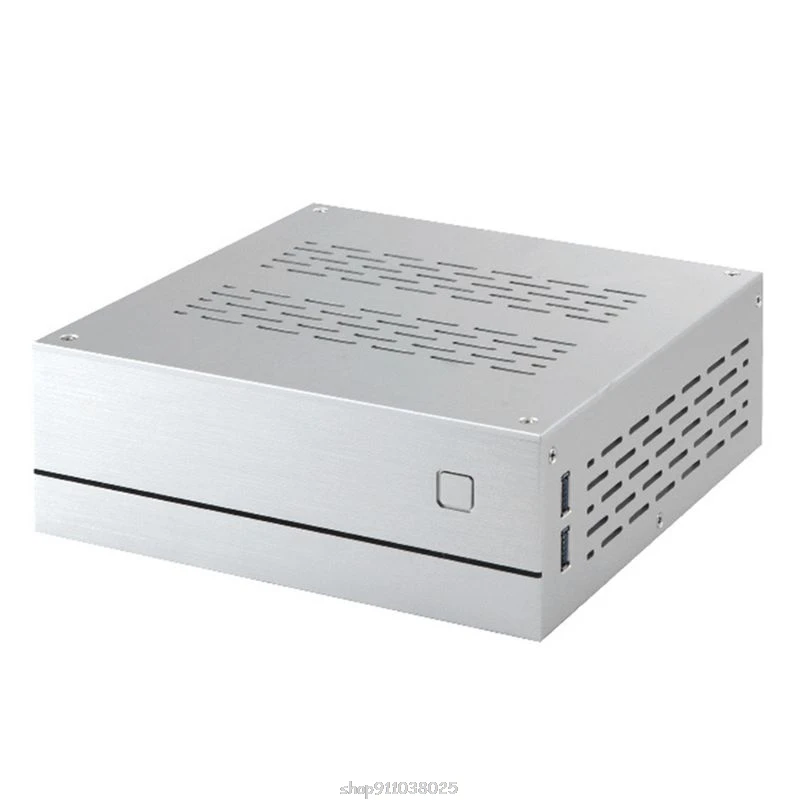 

B01 Mini ITX Computer Case Chassis Aluminum/Glass Briefcase Home Theater Computer Box Desktop PC Enclosure Ja27 21 Dropship