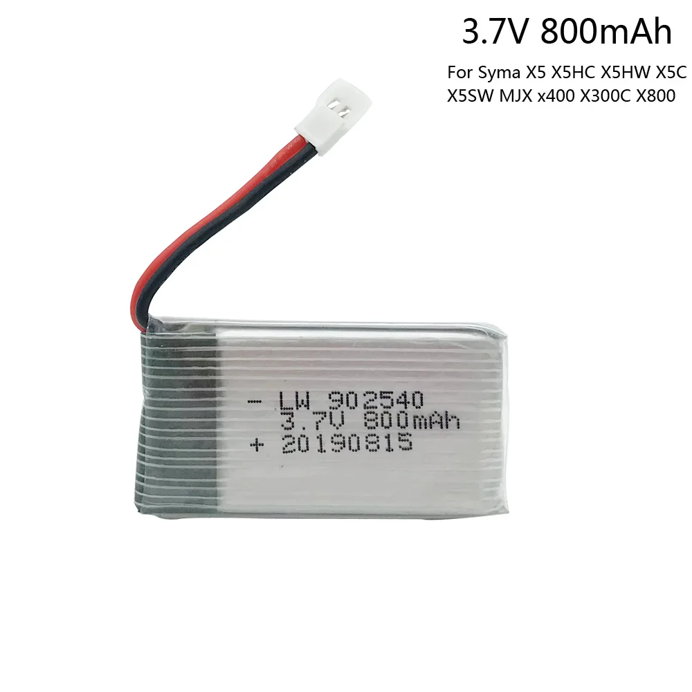 Аккумулятор для Syma X5 X5C X5C-1 X5S X5SW X5SC V931 H5C 3 7 в 800 мАч | Игрушки и хобби