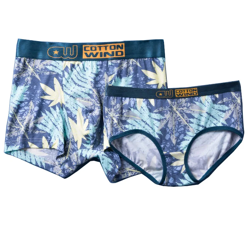 

Летние трусы для пар, удобные высококачественные хлопковые трусы, модное мужское нижнее белье, боксеры, женские трусы