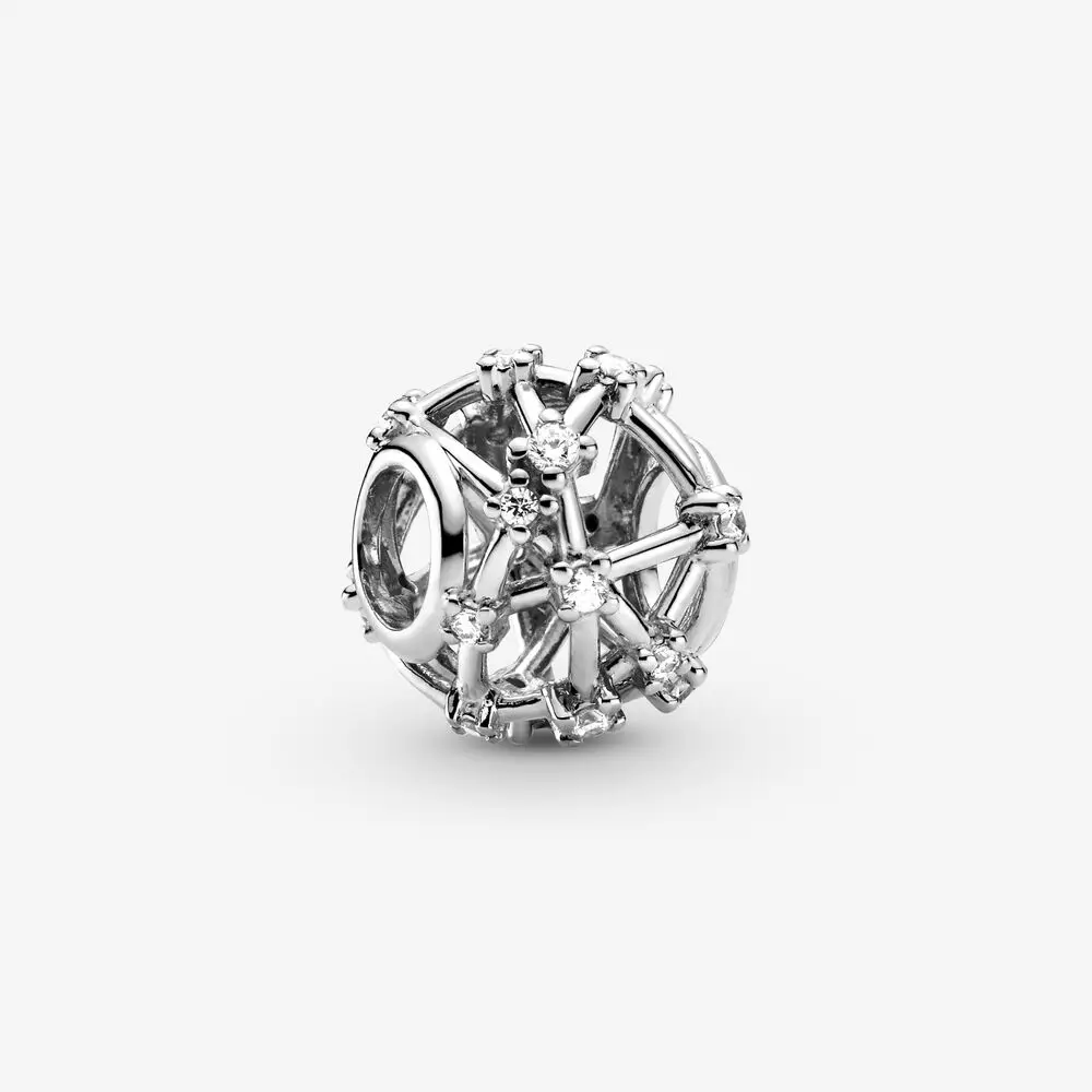 

New Openwork Star Constellations Charms 925 Sterling Silver Beads fit Original Bracelet Necklaces Christmas Gift DIY Jewelry