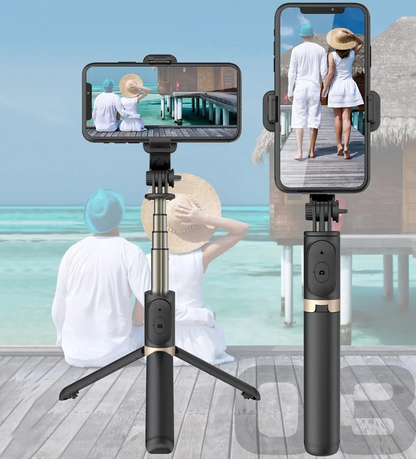 Палка для селфи FANGTUOSI из алюминиевого сплава Универсальный складной штатив