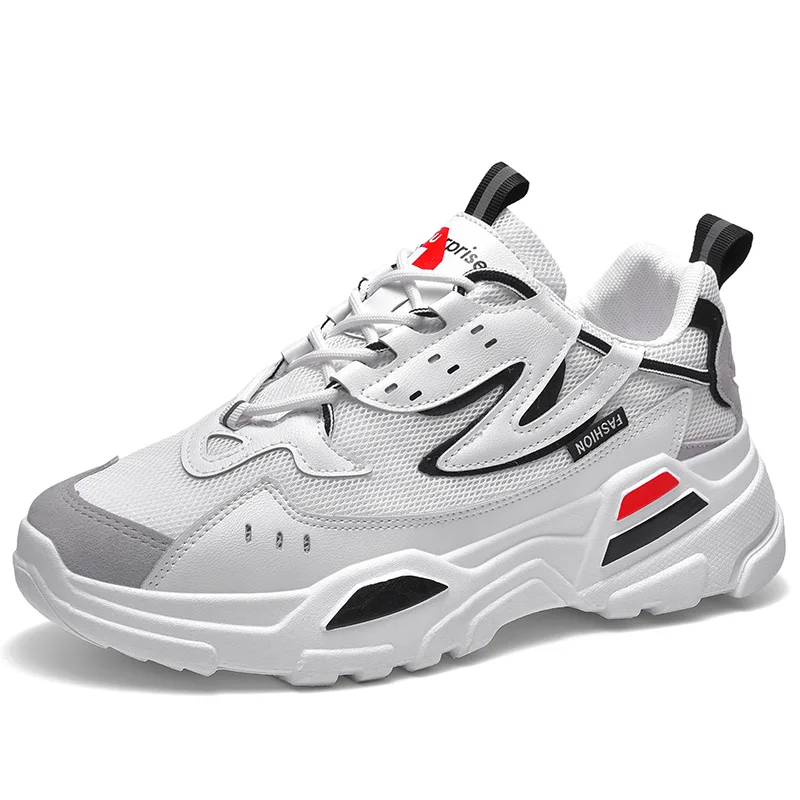 Обувь мужские кроссовки легкая дышащая Zapatillas мужская повседневная обувь zapatos hombre - Цвет: Белый
