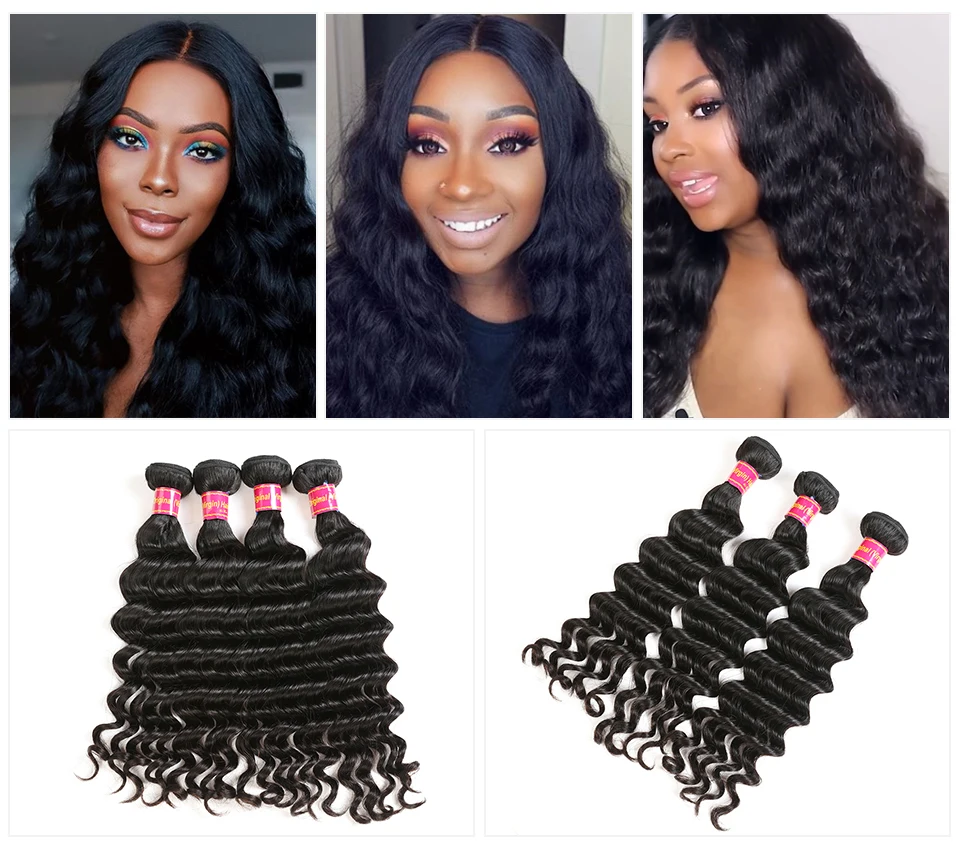 Али queen hair естественная волна Комплект бразильские виргинские волосы переплетения 1/3/4 шт. натуральные волосы для наращивания Цвет пряди человеческих волос для Инструменты для завивки волос