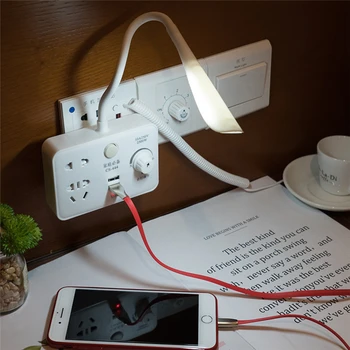 Hot sale Dual USB Port Charger Adapter Charging Socket Power Outlet night light table light lamp Intelligent conversion plug